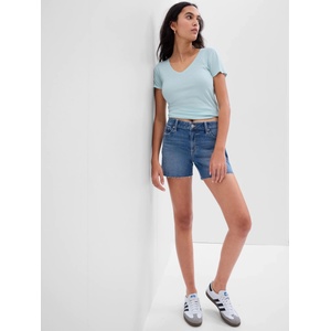 GAP Дънкови шорти Mid Rise Distresset GAP GAP | Sin | ЖЕНИ | XXS