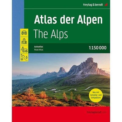 Atlas der Alpen, Autoatlas 1:150.000 Laufzeit 2021 - 2024