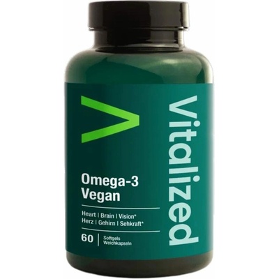 Vitalized Omega 3 Vegan z mořských řas EPA DHA Premium 60 kapslí
