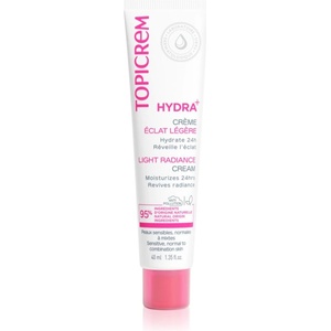 TOPICREM Hydra+ Light Radiance Cream лек хидратиращ дневен крем за нормална към смесена чувствителна кожа 40ml