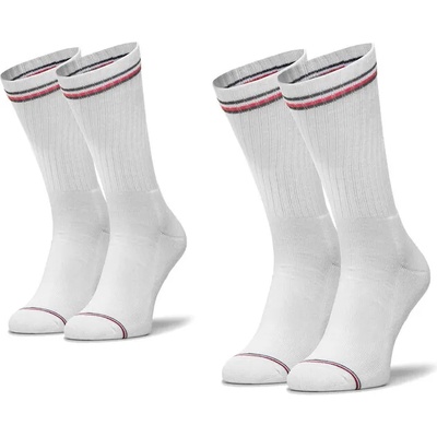 Tommy Hilfiger Комплект 2 чифта дълги чорапи мъжки Tommy Hilfiger 100001096 White 300 (100001096)