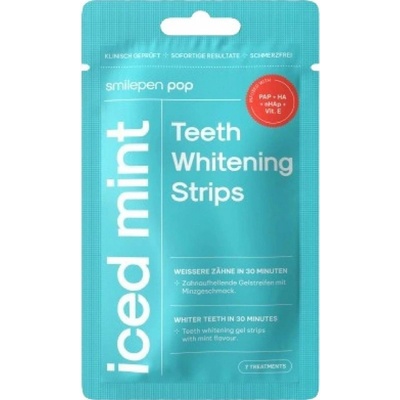 Smilepen Pop Iced Mint Whitening Strips sada bělicích pásek na zuby 7 x 2 ks – Zboží Dáma