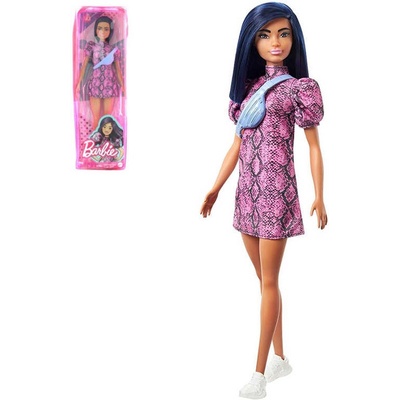 Barbie modelka šaty so vzorom hadej kože