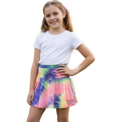Kugo dívčí sukně batika CY1003 duhová batika s fialovou – Zboží Dáma