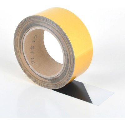 Univerzální podlahová páska WT-5125 – PVC, černo‐bílá, 50 mm × 10 m