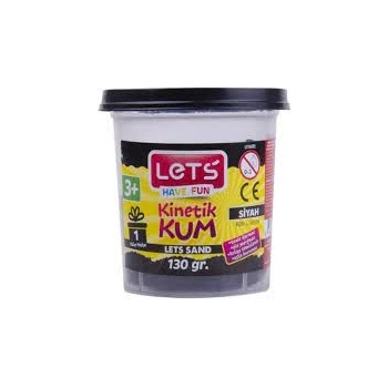 LET'S Кинетичен пясък 130 гр. Let`s L-10176 черен
