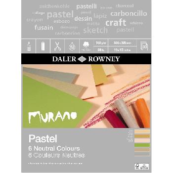 Daler-Rowney Murano Pastel Paper Скицник 40, 6 x 30, 5 cm 160 g Neutral Colours (438031612)