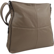 Praktická velká dámská crossbody kabelka 47-MH přírodní hnědá