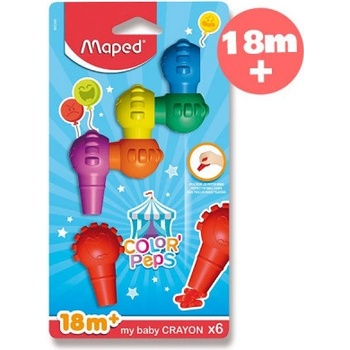 MAPED Voskovky "Color`Peps Baby" 6 rôznych farieb