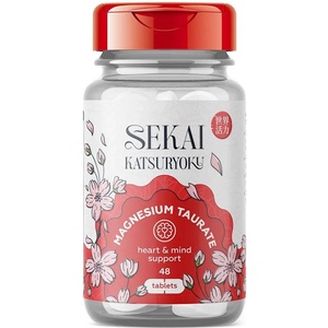 Sekai Katsuryoku Magnesium Taurate, 48 таблетки, Sekai Katsuryoku
