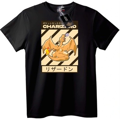NOONEBRAND Тениска Charizard от Pokémon - 5XL, Black