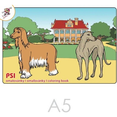 Omaľovánka A5 Psy
