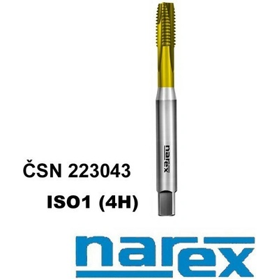 Závitník strojní M4 HSS TiN ISO1 B s lamačem , Narex N-3043-M04-HSSTiN-ISO1B