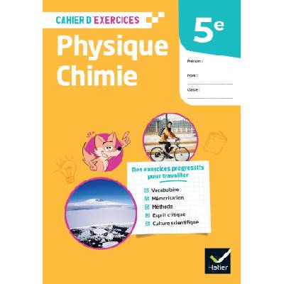 Cahier d'exercices - Physique chimie 5e - Ed. 2026 - Cahier élève