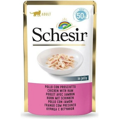 Schesir Cat kuřecí se šunkou 50 g