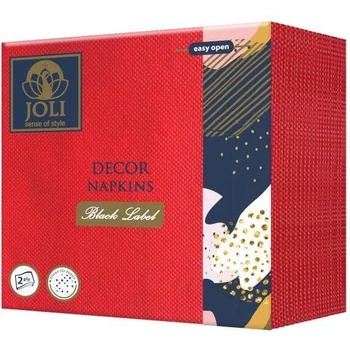 Image 1 of Joli червени цветни салфетки лукс двупластови 30 бр
