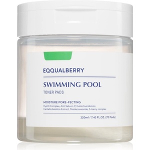 EQQUALBERRY Swimming Pool Toner Pads ексфолиращи възглавнички с хидратиращ ефект 70 бр