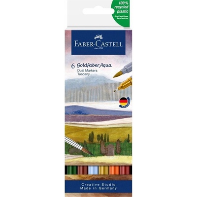 Faber-Castell Goldfaber Aqua Dual Marker Tuscany 6 ks 164521
