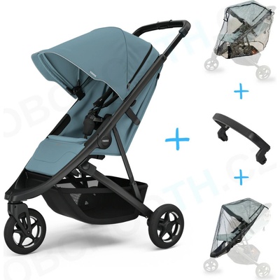 Thule Set 4v1 Spring 2 Mid Blue on Black 2025 + madlo + pláštěnka + ochranná síť OBCHODTH.CZ – Zbozi.Blesk.cz