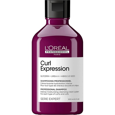 L'Oréal LOreal Professionnel Serie Expert Curl Expression Глицерин + Урея H + Семена от хибискус Шампоан за коса Интензивно хидратиращ 300 мл