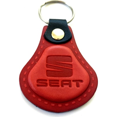 Prívesok na kľúče Auto Two M Kožená Seat červená