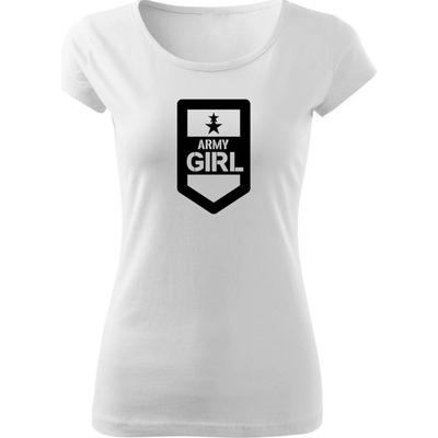 WARAGOD dámske tričko army girl biela