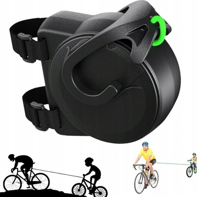 Tažné lano na kolo pro děti 2,5 m, samonavíjecí, silné