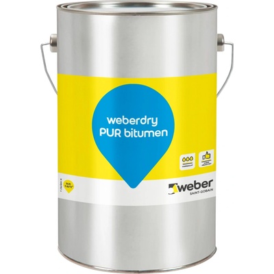 Weber Nátěr hydroizolační weberdry PUR bitumen 6 kg