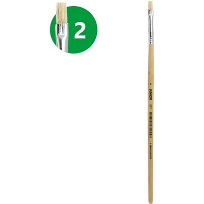 JUNIOR Natural štetec plochý č.2