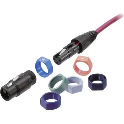 Neutrik XCR-SET N/A čierna, hnedá, červená, oranžová, žltá, zelená, modrá, fialová, sivá, biela 10 ks