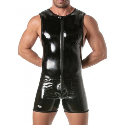 Body AD Fetish ADF141 Front Zip Rub Body pánské fetiš body – Zboží Mobilmania