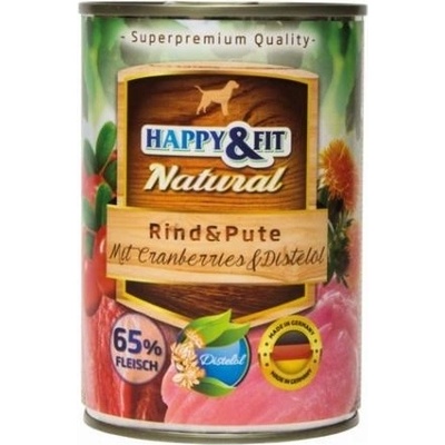 Happy & Fit Natural Adult s hovedzinou morkou a s čučoriedkami 800 g
