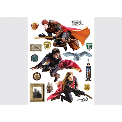 AG Design Maxi nálepky na zeď Harry Potter Hermiona a Harry PVC, 65x85 cm