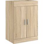 vidaXL Кабинет под мивка за баня Дъб сонома 56 x 37, 5 x 81 см (890682)