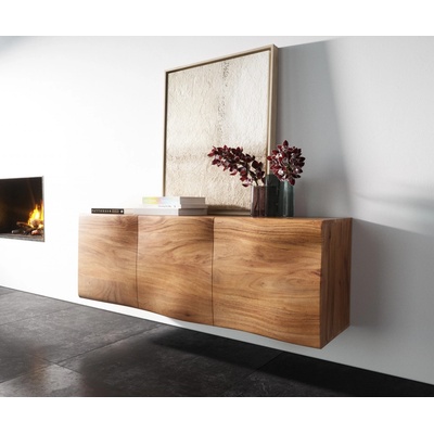 Delife New Live Edge 145 cm 3 dvířka závěsná