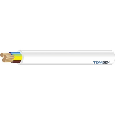 Tekaben H05VV-F 3x 1,5 mm² bílý 10 m
