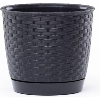 Prosperplast DRLO250 Kvetináč Ratolla Round 25cm Antracit S433