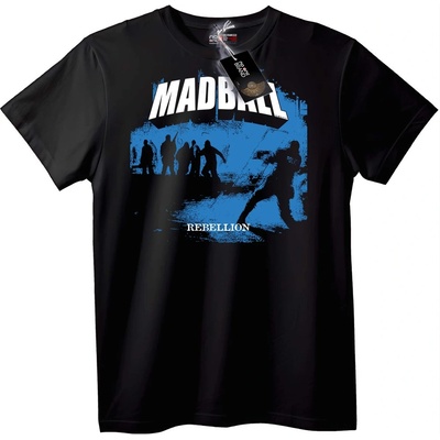 NOONEBRAND Тениска MAD BAIL Бунт - M, White