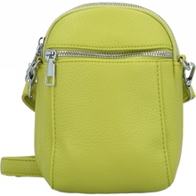 Trendy dámská koženková crossbody kabelka Kirké zelená