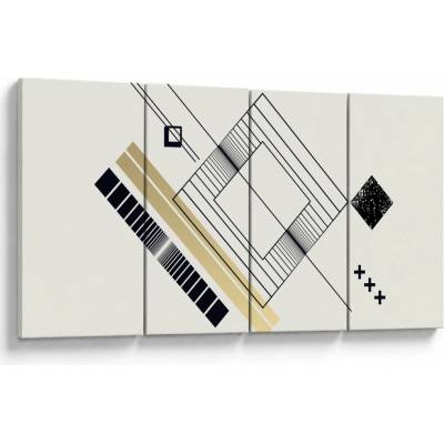 Obraz - Geometrické tvary N⁰6, štvordielne 160x80 cm