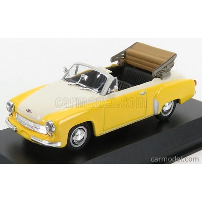 Minichamps Wartburg A311 Cabriolet 1958 Žlutá Bílá 1:43