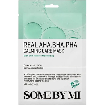 Some By Mi Real AHA BHA PHA Calming Care Mask - Обновяваща маска с AHA BHA PHA киселини 1бр/20мл