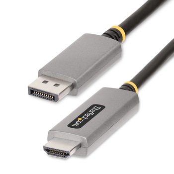 StarTech StarTech. com 133DISPLAYPORTHDMI21 адаптер за видео кабел 2 м DisplayPort HDMI Черен, Сребърен (133DISPLAYPORTHDMI21)