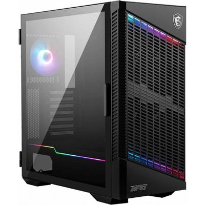 Кутия MSI MPG VELOX 100P AIRFLOW, ATX/Micro-ATX/Mini-ITX, 1x USB 3.2 Gen 2x2 Type-C, 2x USB 3.2 Gen 1 Type-A, прозорец, 4x вентилатора, черна, без захранване (306-7G18P11-809)