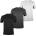Donnay Мъжка тениска Donnay 3 Pack T Shirts Mens - GreyM/CharM/Blk