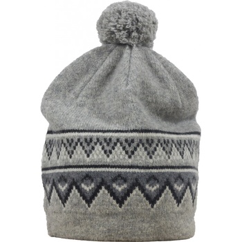 Scandianvian beanie SKHOOP pletená vlněná čepice grey
