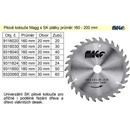 MAGG Pilový kotouč 160x2,6x20mm/50 zubů střídavě trapézové 9216050