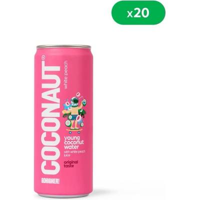 Coconaut White Peach Kokosová voda z mladého kokosu 320 ml