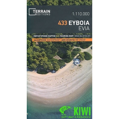 Mapa Evia Eyboia Střední Řecko 1:110 t.