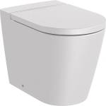 Roca Тоалетна чиния Roca A347526630 ROUND, стояща, долепена до стената, двойно оттичане, Rimless, 37x56x44см (A347526630)